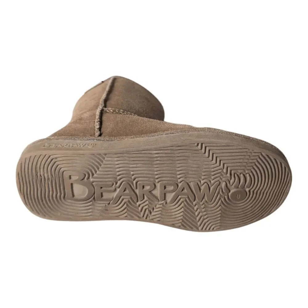 BEARPAW Elle Short Water Resistant Winter Boot Size 8